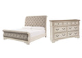 Realyn Queen Sleigh Bed with Dresser