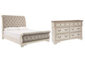 Realyn California King Sleigh Bed with Dresser