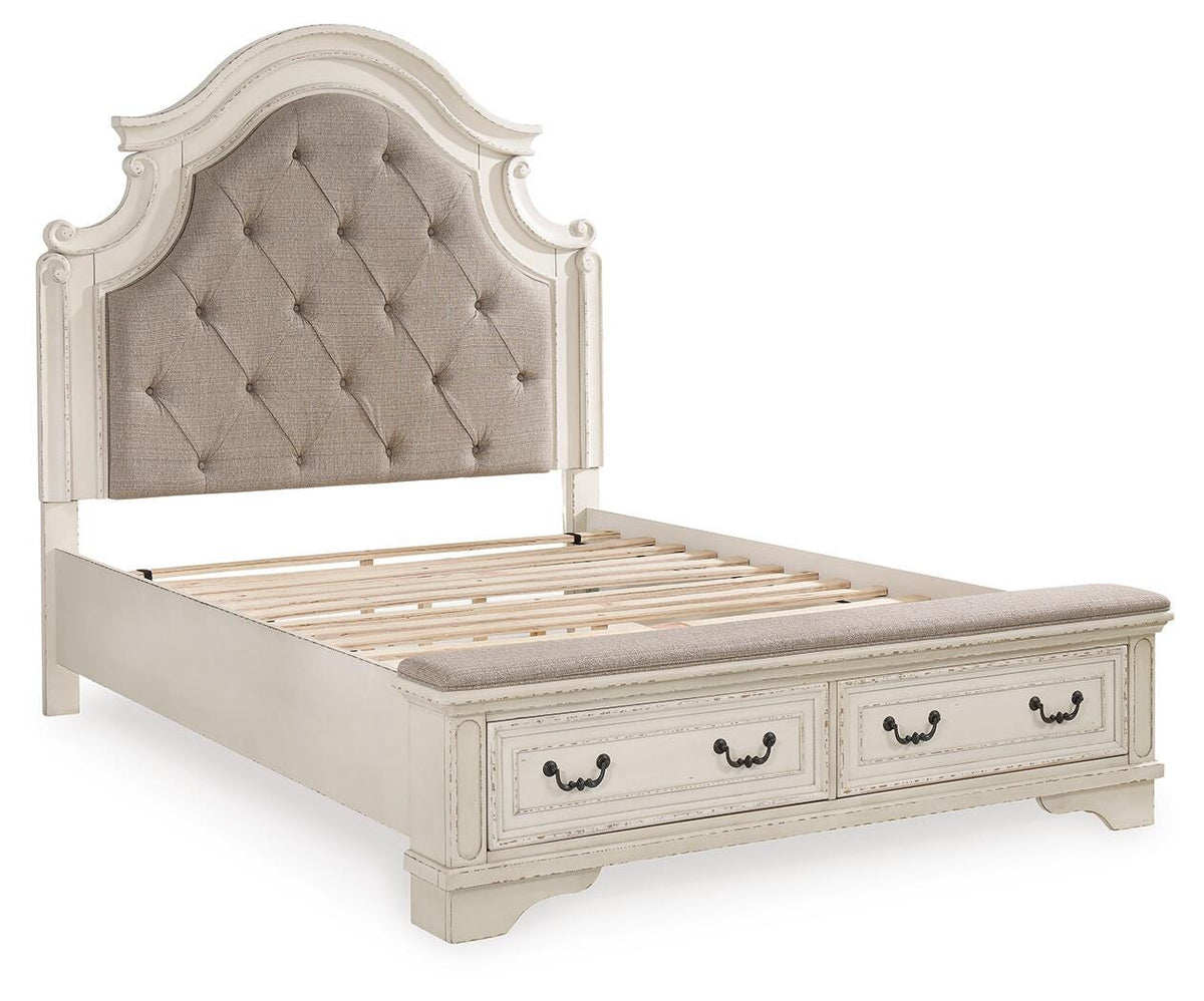 Realyn Queen Upholstered Storage Bed in Two-tone, alternate view 3
