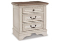 Realyn Queen Upholstered Panel Bed with Mirrored Dresser and 2 Nightstands