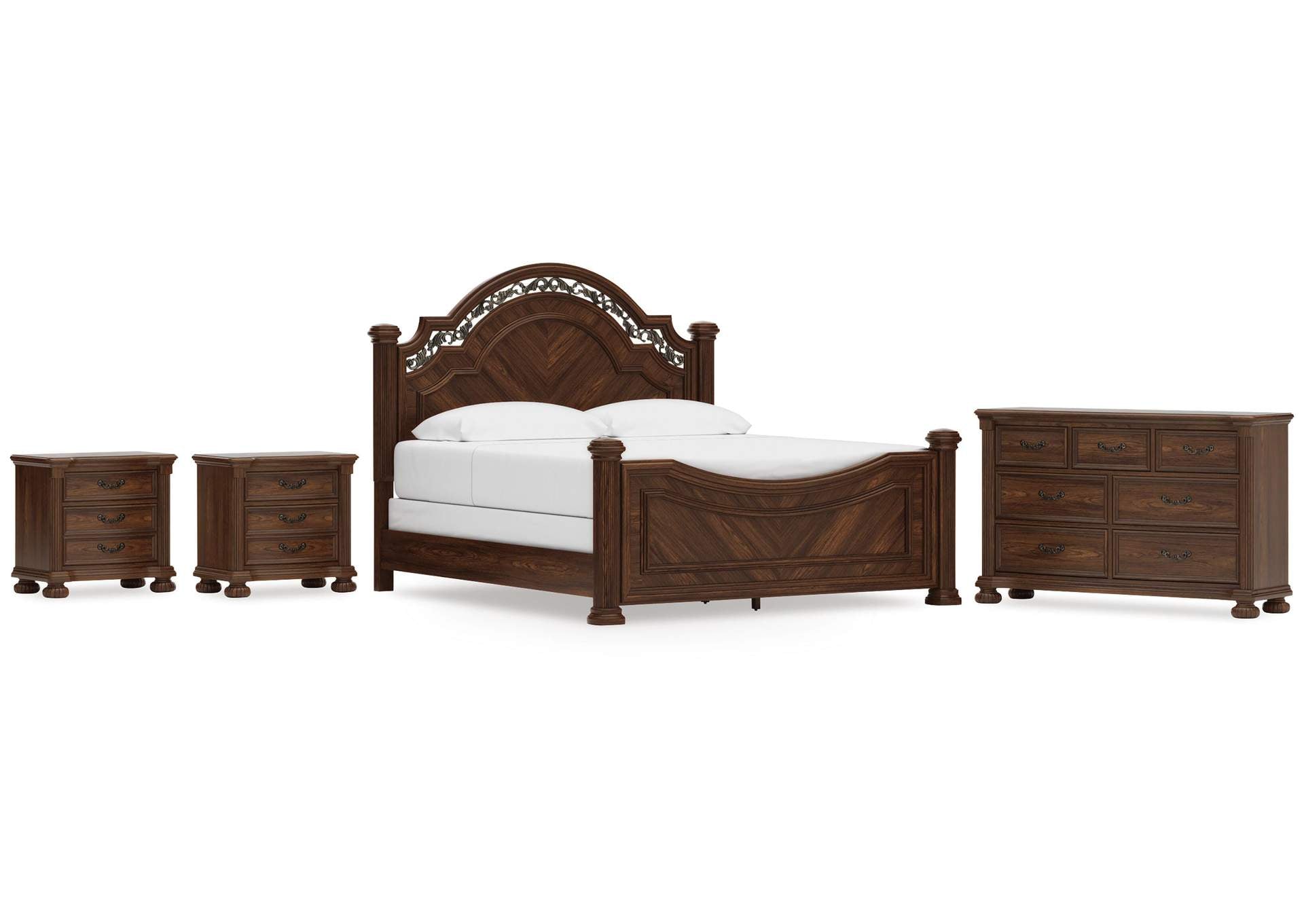 Lavinton King Poster Bed, Dresser and 2 Nightstands
