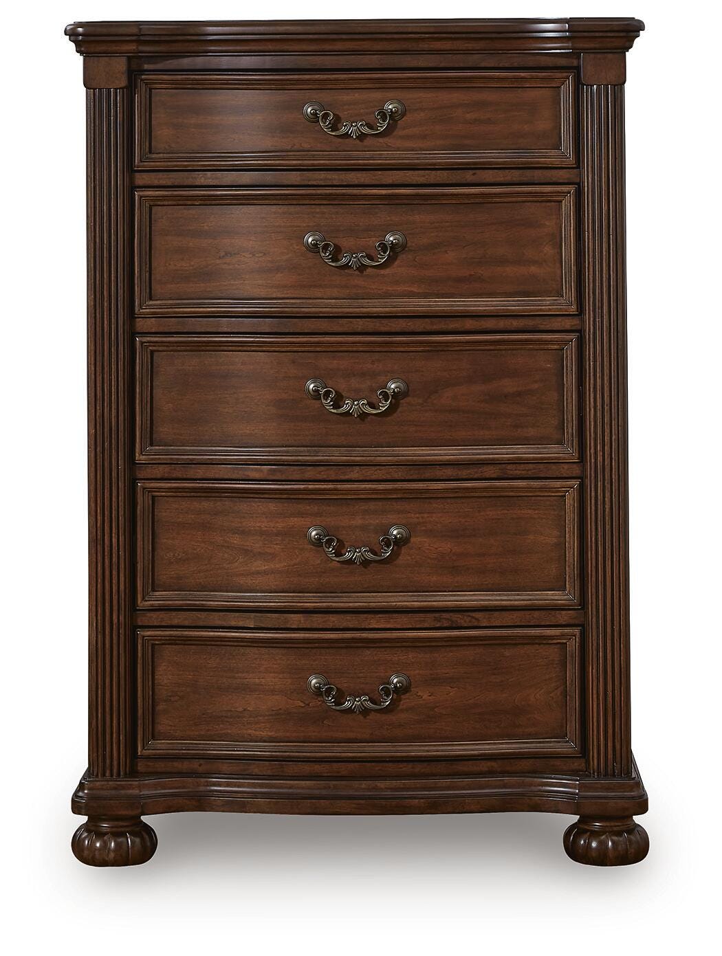 Lavinton Chest of Drawers in Brown, front view