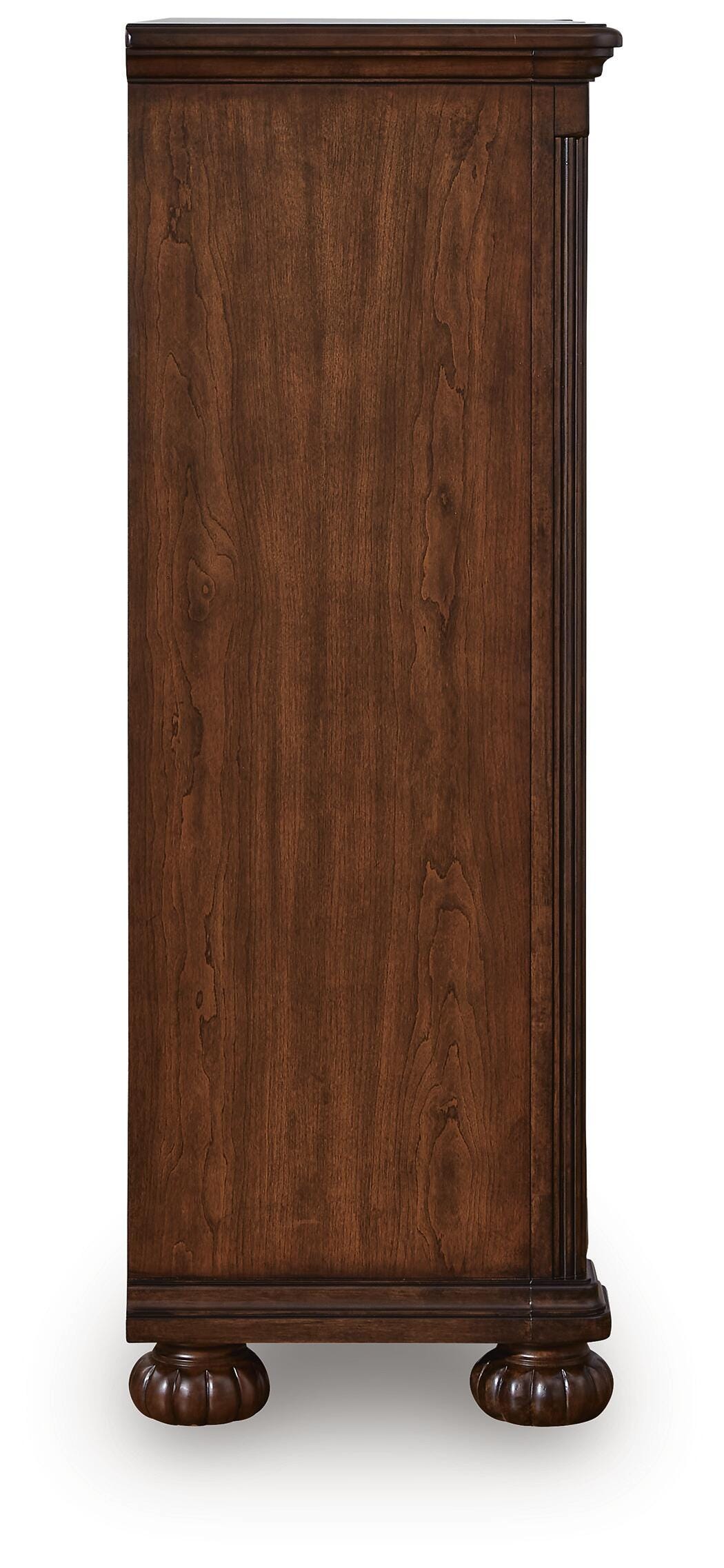 Lavinton Chest of Drawers in Brown, side view