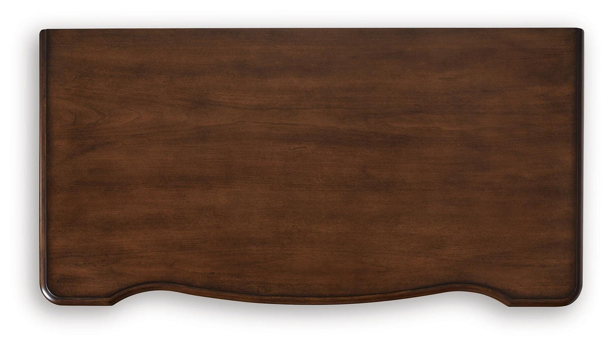 Lavinton Chest of Drawers in Brown, top view