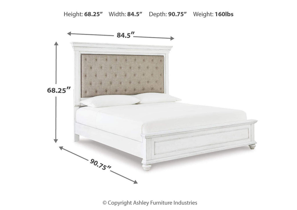 Kanwyn Queen Panel Bed, Dresser and Mirror dimensions