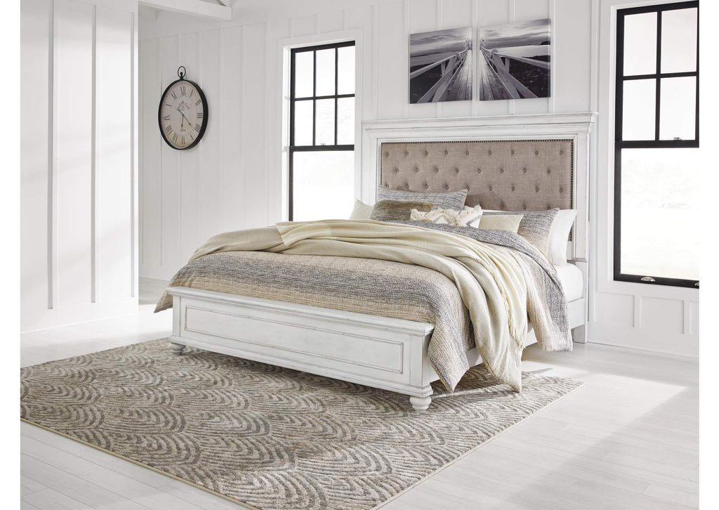 Kanwyn Queen Panel Bed, Dresser and Mirror