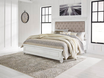 Kanwyn Queen Upholstered Panel Storage Bed - image 1