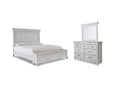 Kanwyn Queen Panel Bed with Storage Bench, Dresser and Mirror