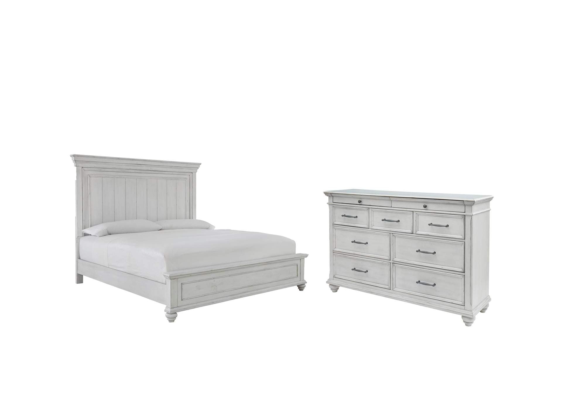 Kanwyn King Panel Bed with Dresser