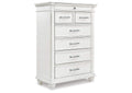 Kanwyn Queen Panel Bed with Mirrored Dresser and Chest
