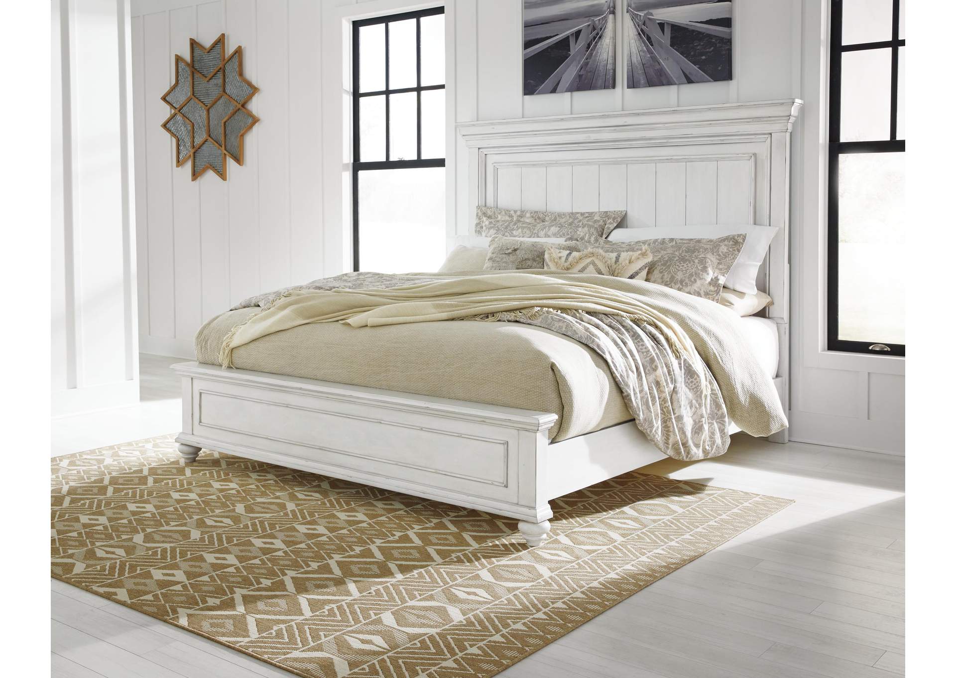 Kanwyn King Panel Bed with Dresser