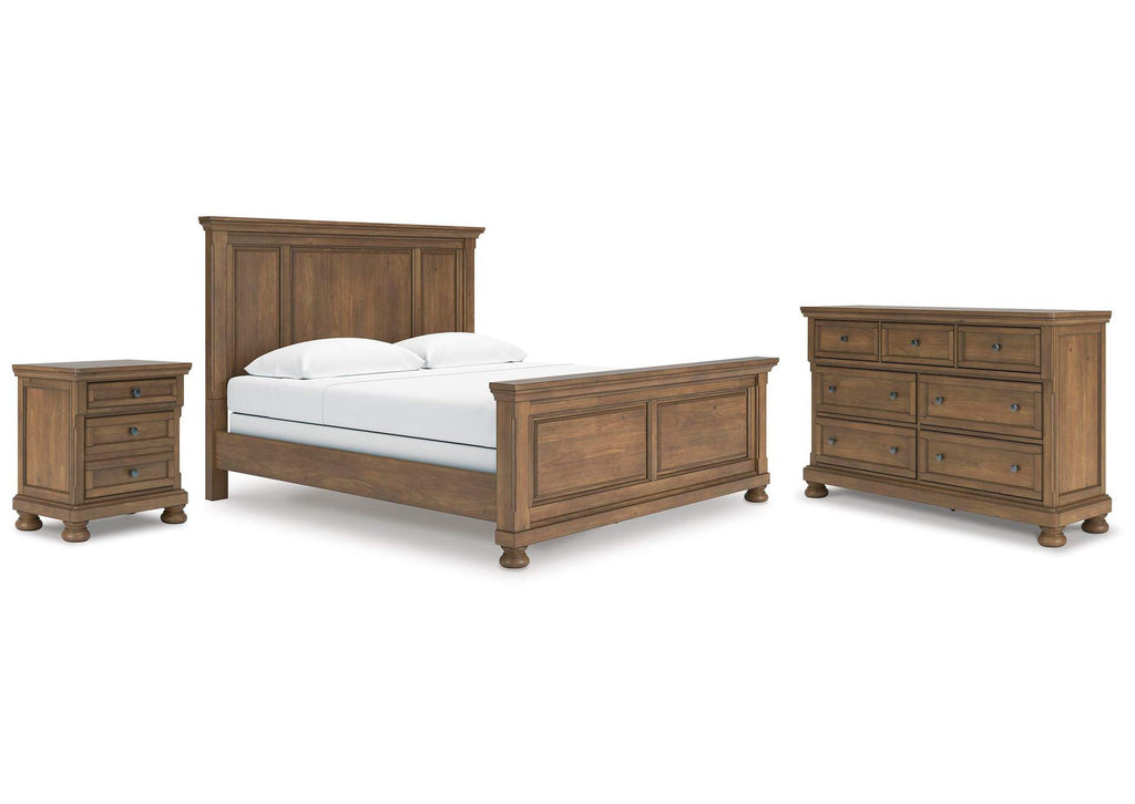 Vandenmore King Panel Bed with Dresser and Nightstand