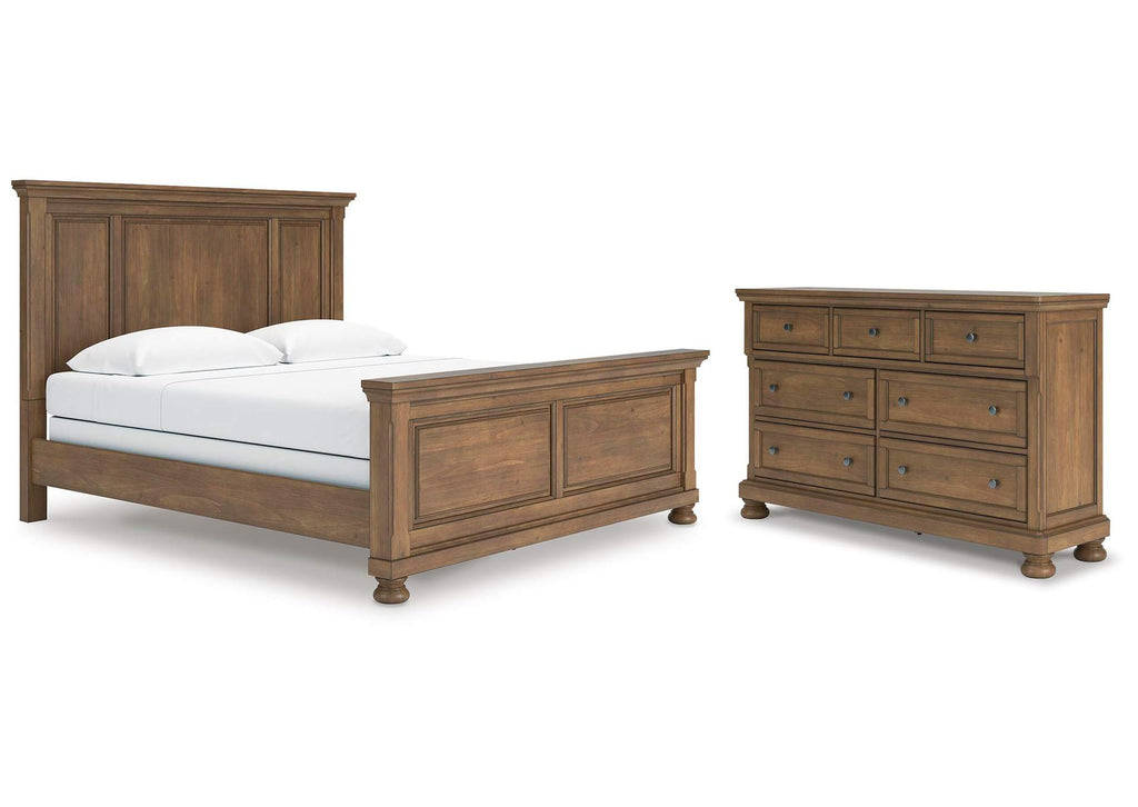 Vandenmore King Panel Bed with Dresser