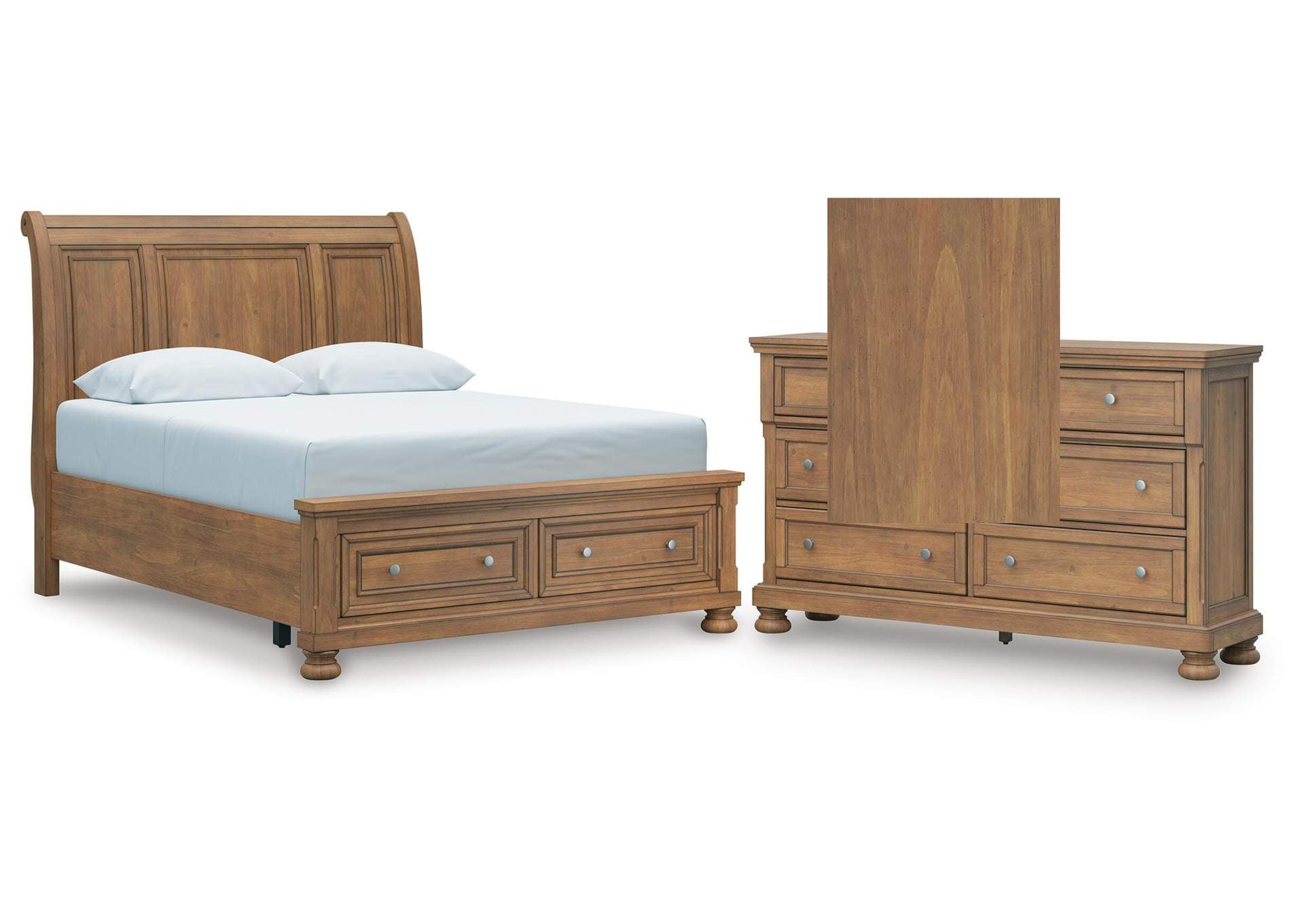 Vandenmore Queen Storage Sleigh Bed with Dresser