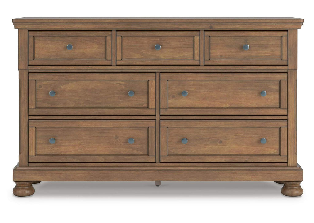 Vandenmore King Storage Sleigh Bed with Dresser front view