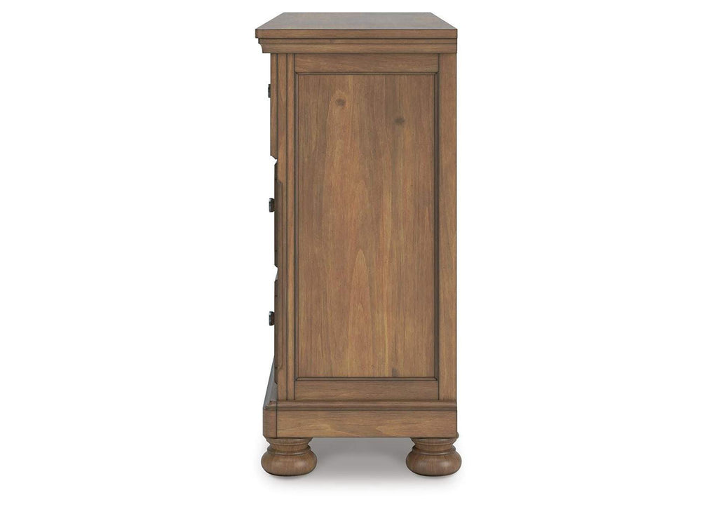 Vandenmore Queen Storage Sleigh Bed with Dresser side view