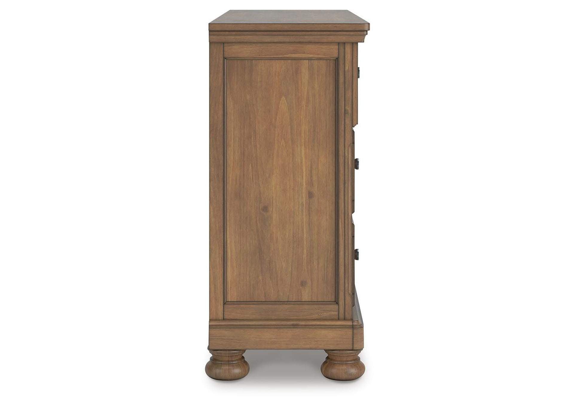 Vandenmore King Storage Sleigh Bed with Dresser side view