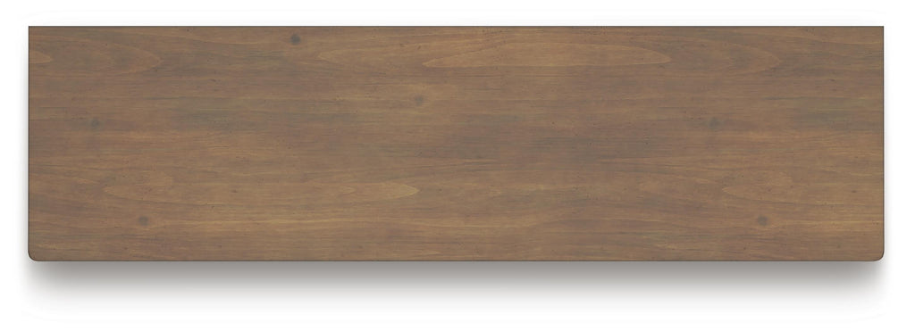 Feddinger Dresser in Medium Brown, top view