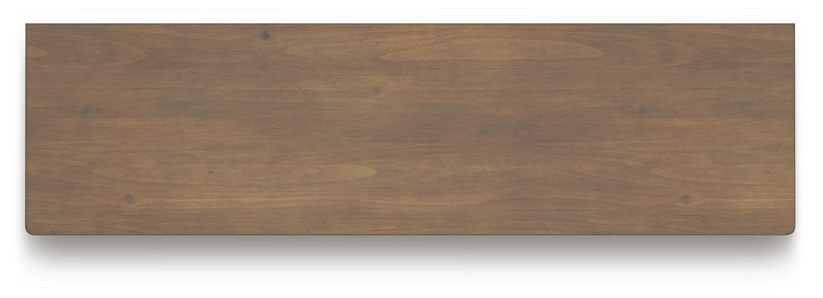 Feddinger Dresser in Medium Brown, top view