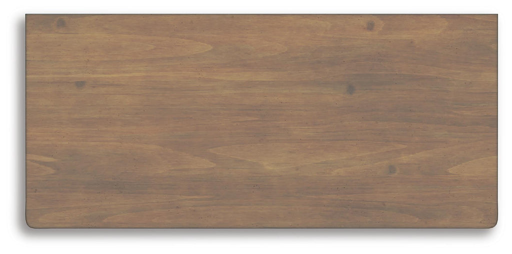 Feddinger Chest of Drawers in Medium Brown, top view