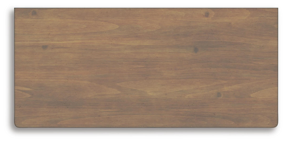 Feddinger Chest of Drawers in Medium Brown, top view