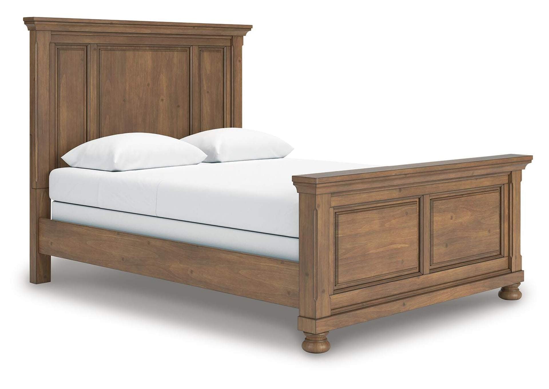 Vandenmore Queen Panel Bed with Dresser angled view