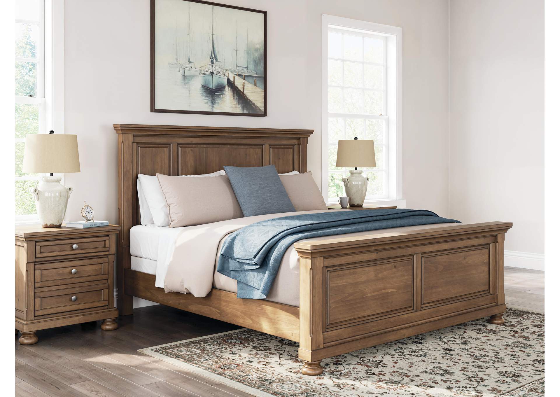 Vandenmore King Panel Bed with Dresser