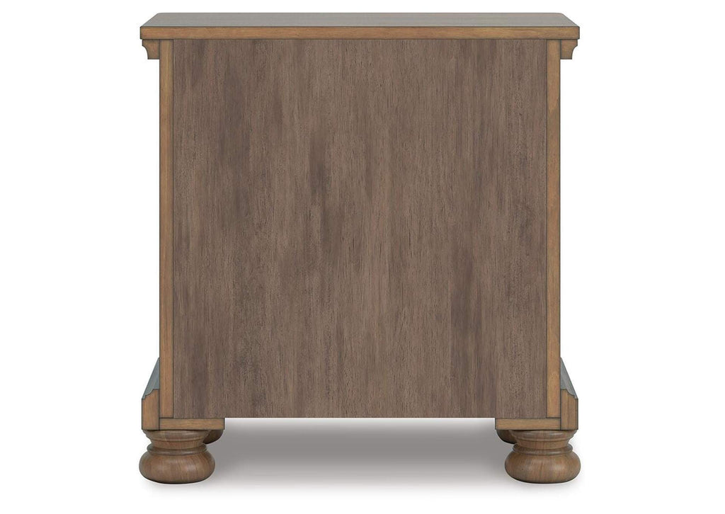 Vandenmore Queen Storage Sleigh Bed with Dresser and Nightstand