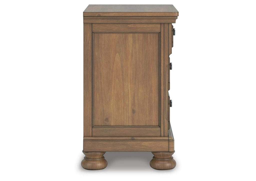 Vandenmore Queen Panel Bed with Mirrored Dresser, Chest and 2 Nightstands side view