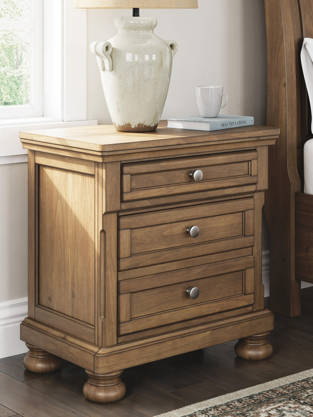 Feddinger Nightstand in Medium Brown, alternate view 3