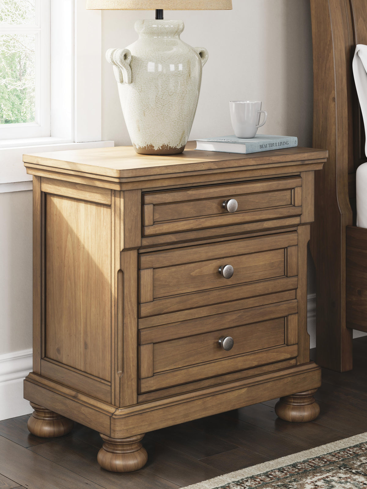 Feddinger Nightstand in Medium Brown, alternate view 3