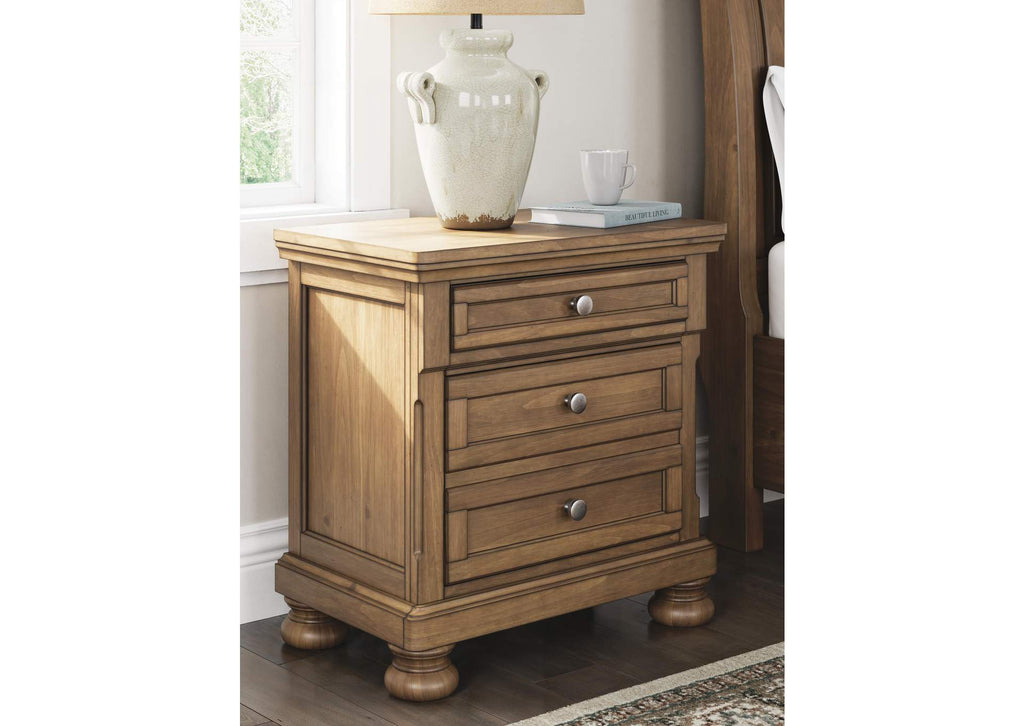 Vandenmore King Storage Sleigh Bed with Mirrored Dresser, Chest and 2 Nightstands
