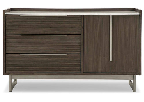 Arkenton King Panel Bed with Dresser front view