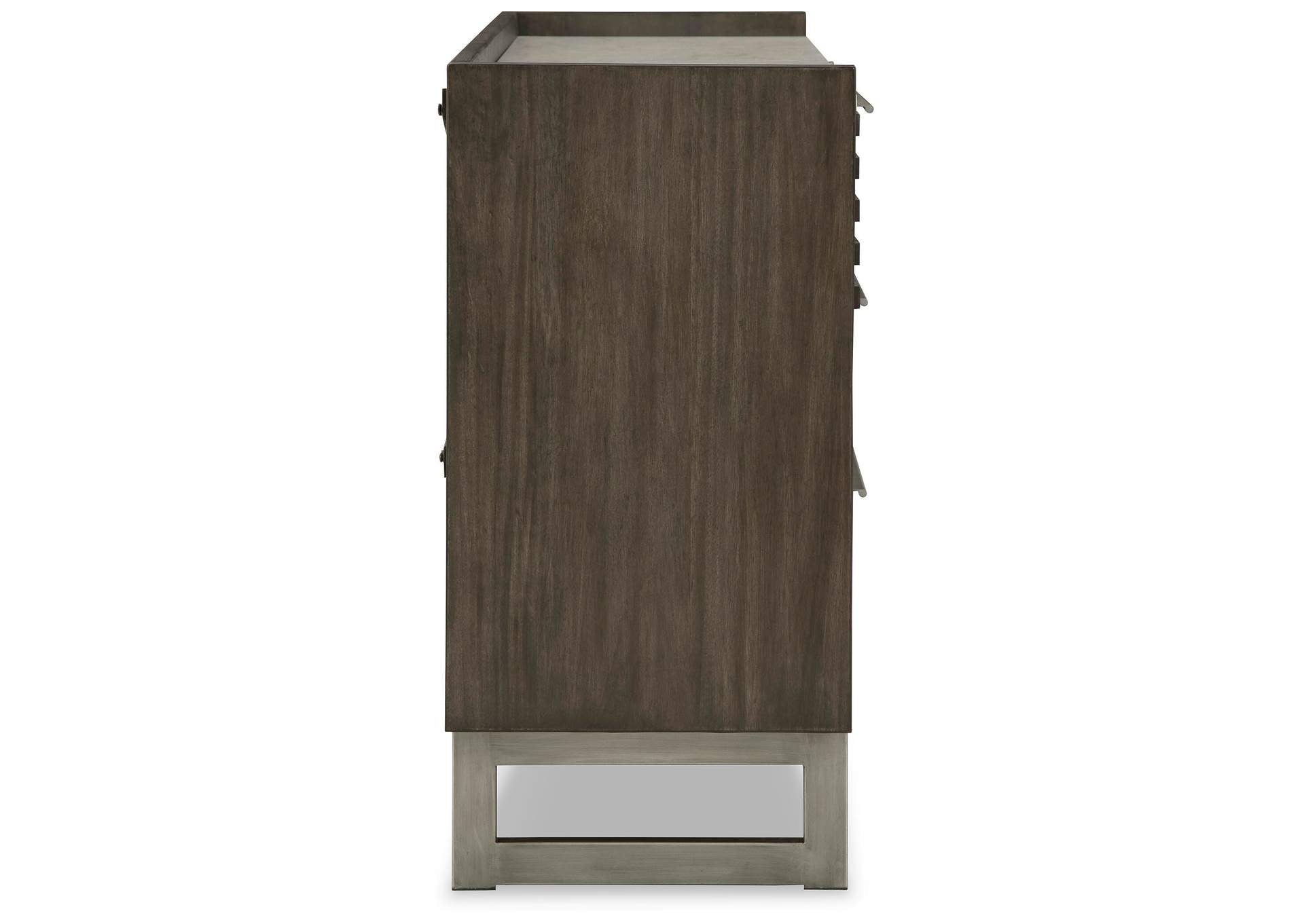 Arkenton King Panel Bed with Dresser side view