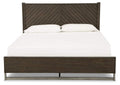 Arkenton King Panel Bed with Mirrored Dresser