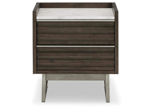 Arkenton King Panel Bed with Mirrored Dresser and 2 Nightstands
