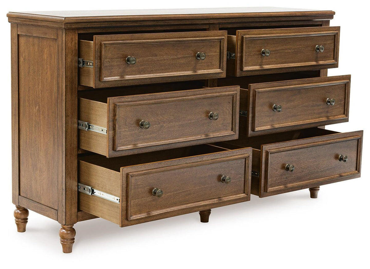 Sturlayne Dresser in Brown, open view