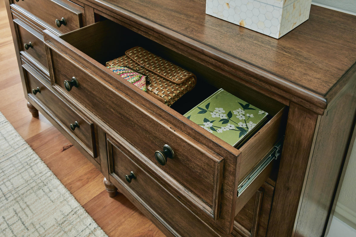 Sturlayne Dresser in Brown, detail view
