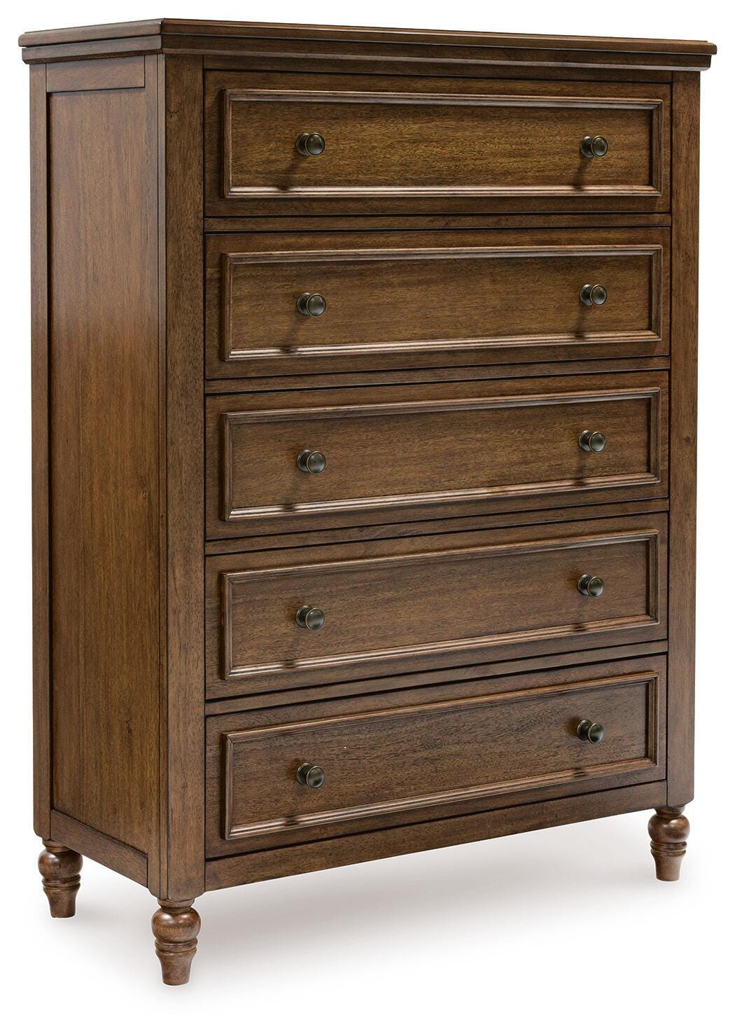 Sturlayne Chest of Drawers in Brown, closed view