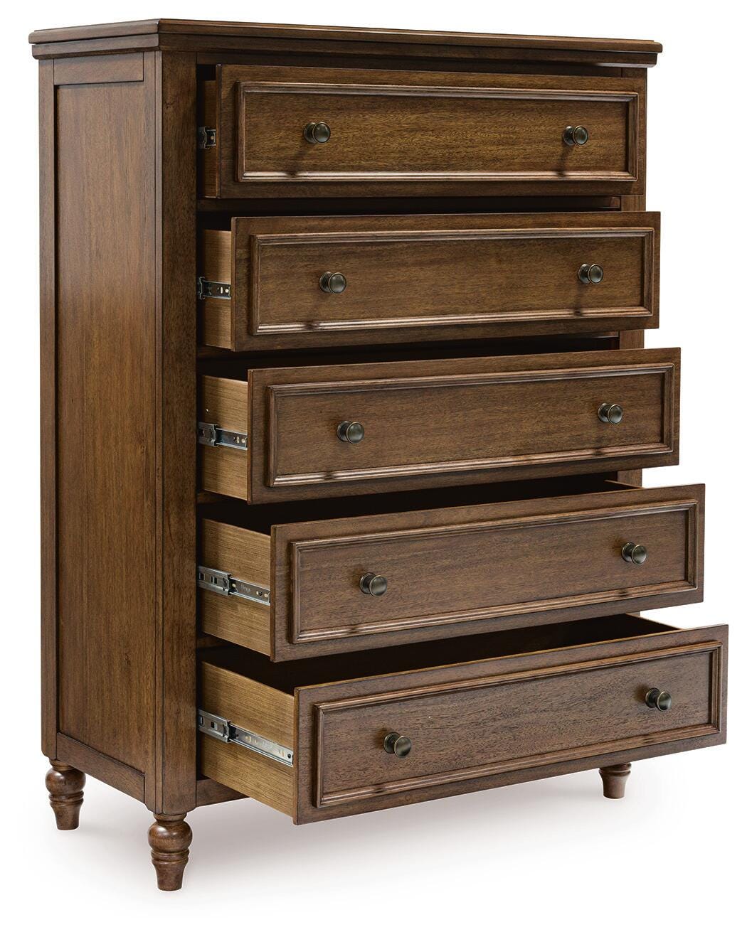 Sturlayne Chest of Drawers in Brown, open view