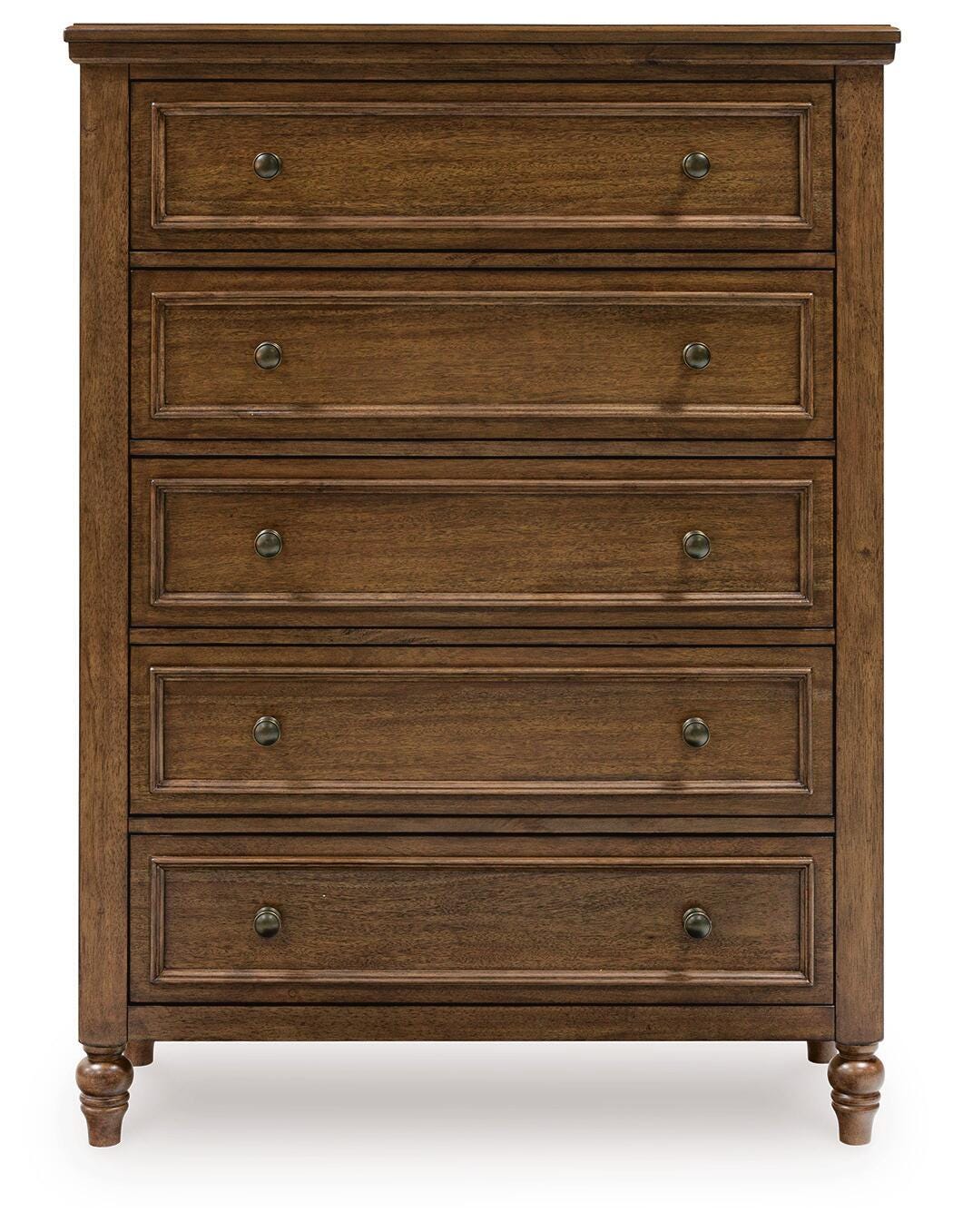 Sturlayne Chest of Drawers in Brown, front view