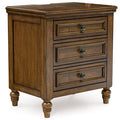 Sturlayne Nightstand in Brown, closed view