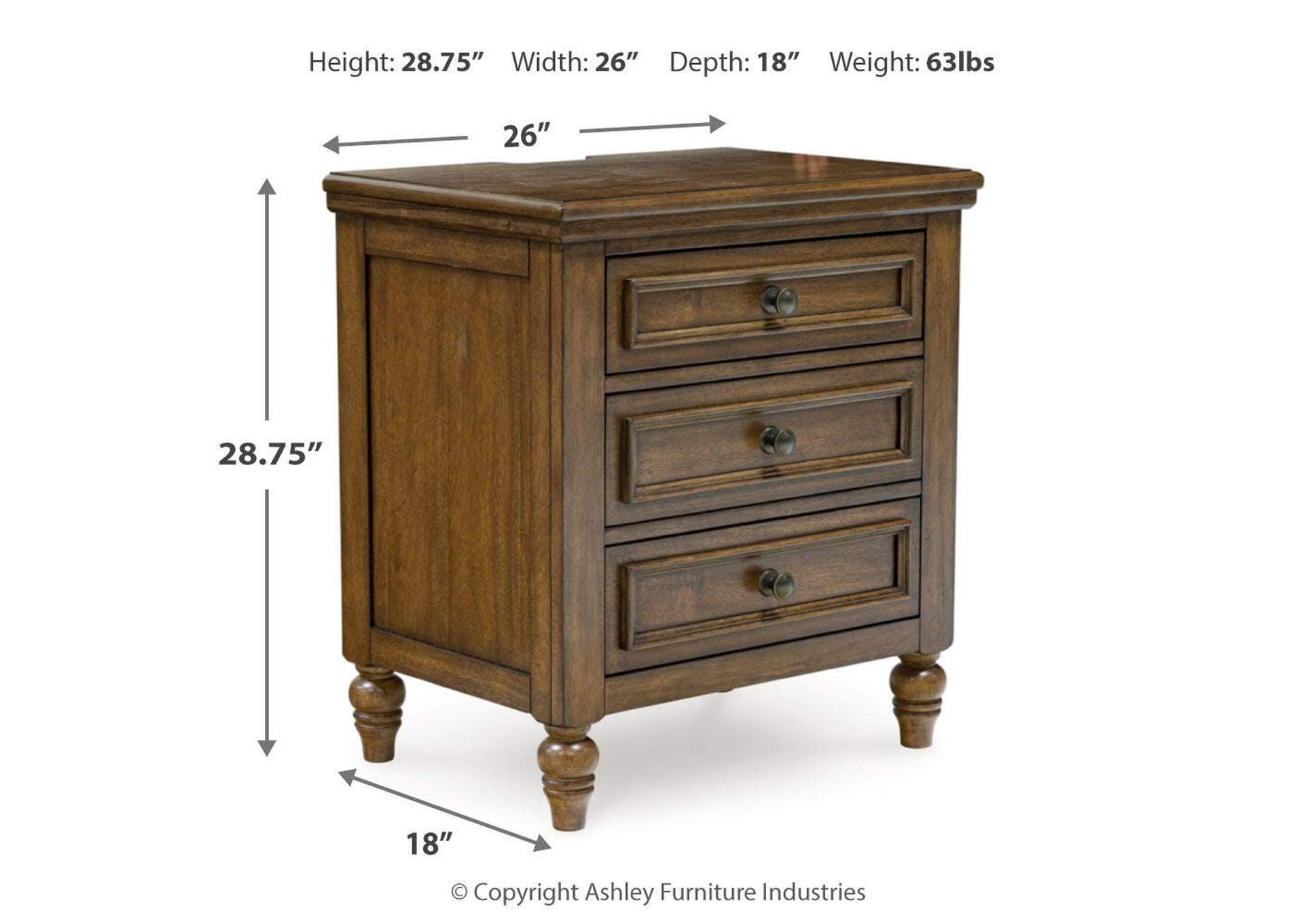 Sturlayne California King Upholstered Panel Bed and 2 Nightstands dimensions