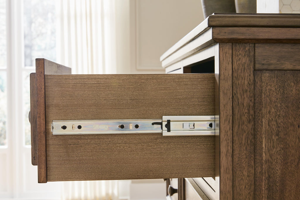 Sturlayne Dresser in Brown, detail view