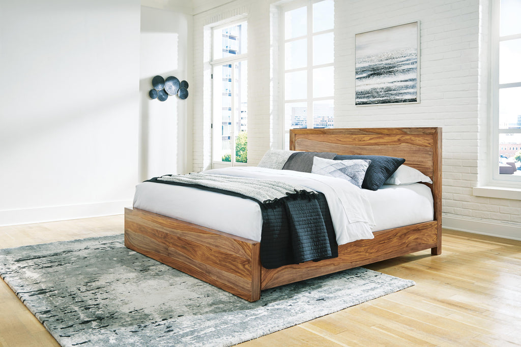 Dressonni Queen Panel Bed in Brown, alternate view 2