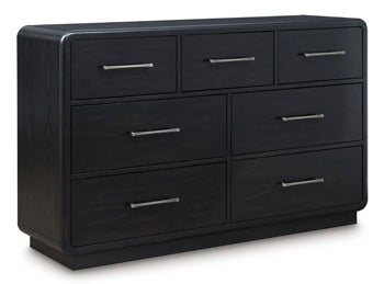 Rowanbeck Dresser in Black, closed view