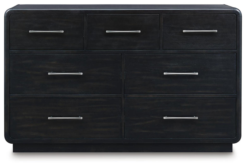 Rowanbeck Dresser in Black, front view