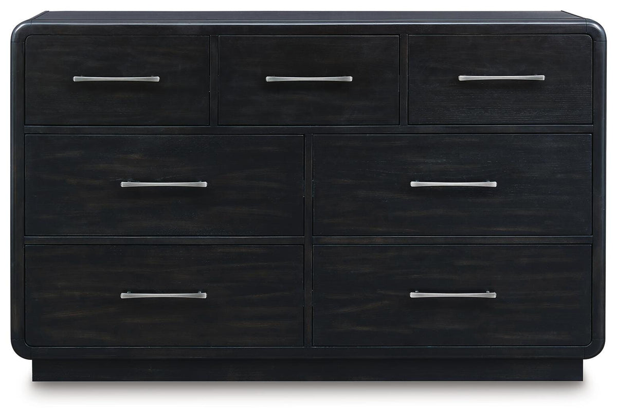 Rowanbeck Dresser in Black, front view