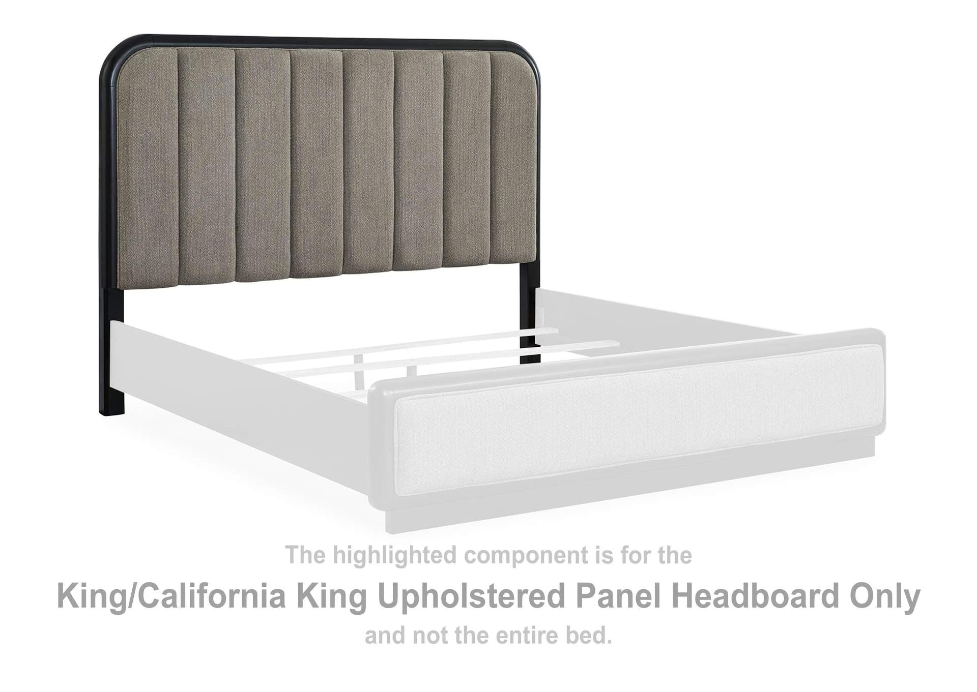 Rowanbeck California King Upholstered Panel Bed