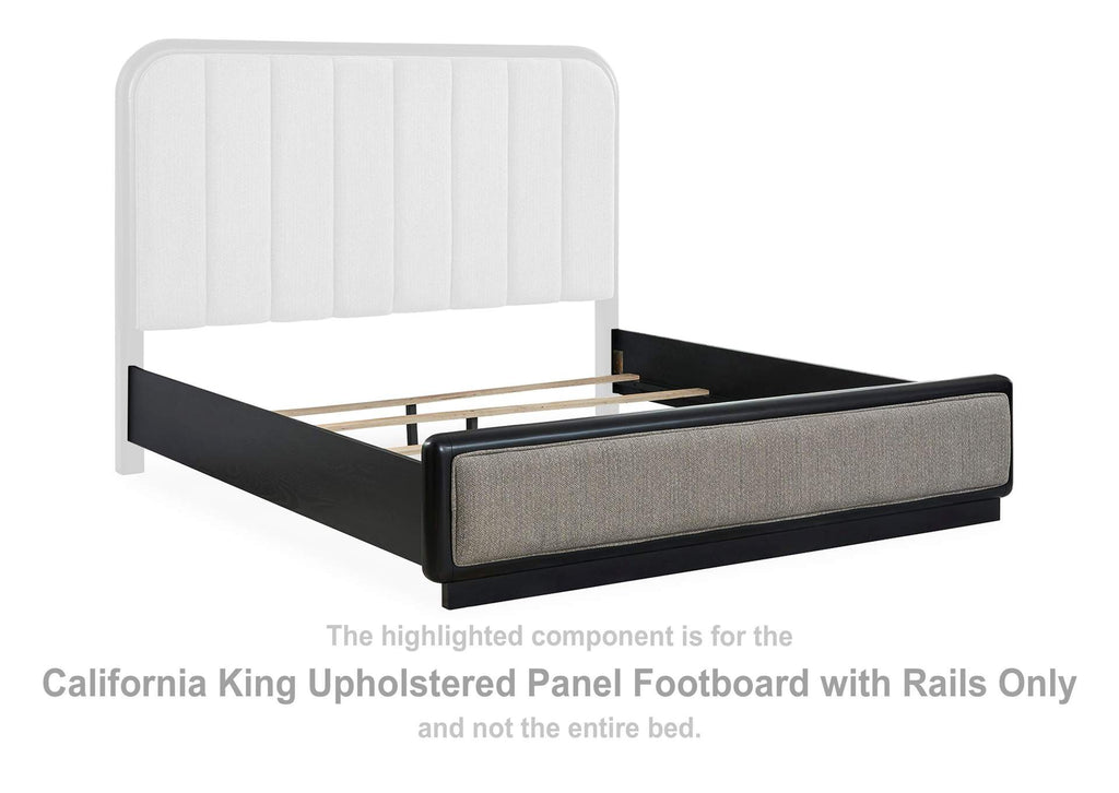 Rowanbeck California King Upholstered Panel Bed